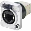 TRU COMPONENTS TC-9554640 Datový konektor RJ45 zásuvka, rovná Počet pólů 8P8C niklová 1 ks
