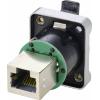 TRU COMPONENTS TC-9554640 Datový konektor RJ45 zásuvka, rovná Počet pólů 8P8C niklová 1 ks