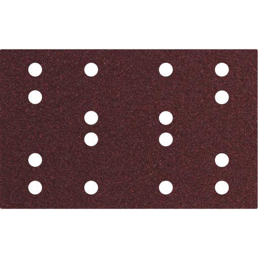 Samolepící listy 80 x 133 mm, P 40, 16 otvorů, upevnění na suchý zip (SRA) Metabo 635190000