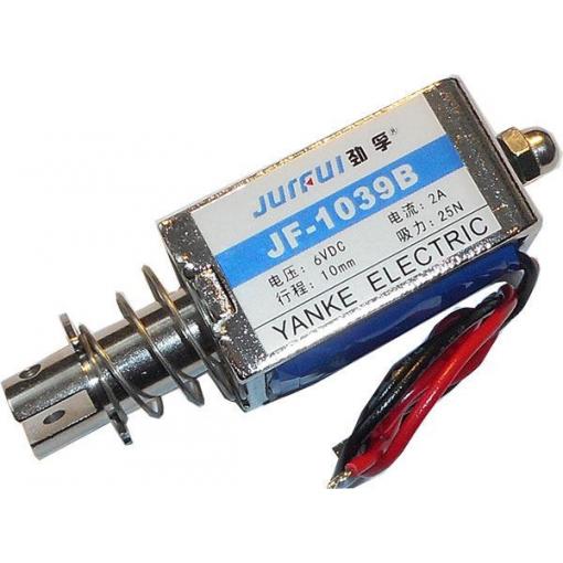 Elektromagnet tažný JF-1039B, 12 V DC, 25 N, zdvih 10 mm