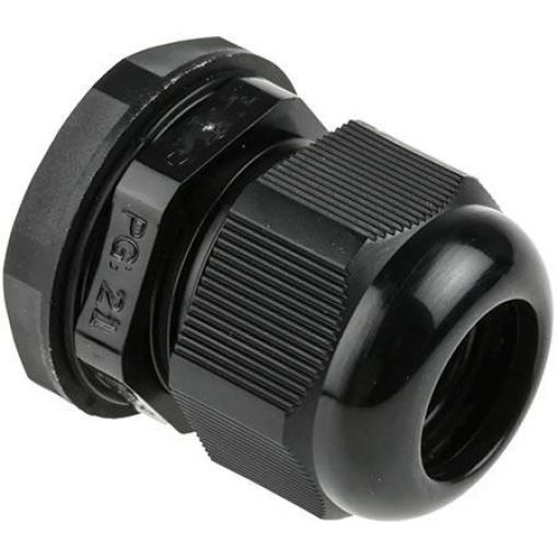 Kabelová průchodka PG-21, kabel 13–18 mm, černá