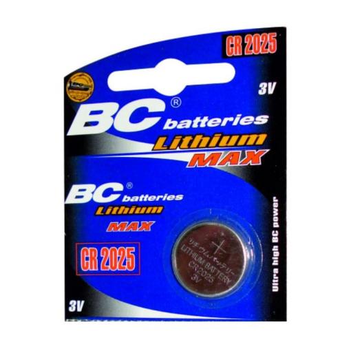 Knoflíková baterie CR2025 BC batteries, 3 V, lithiová