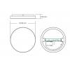 Svítidlo LED stropní ELPO 24W 1900lm 3CCT-3000K/4000K/6000K ELW-055