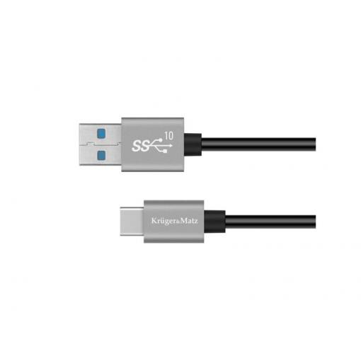 Kabel KRUGER & MATZ KM1263 Basic USB/USB-C 1m Black