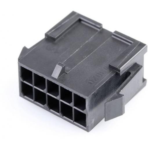 Molex zásuvkový konektor na kabel 10, rozteč 3 mm, 430201000, 1 ks Bag