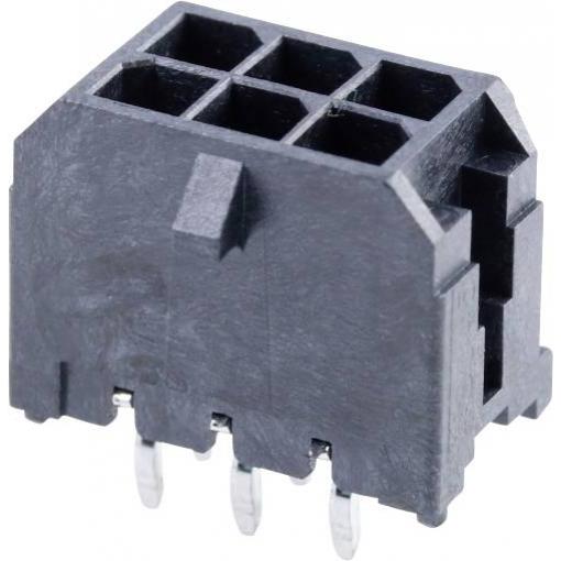Molex vestavná pinová lišta (standardní) 6, rozteč 3 mm, 430450612, 1 ks Tray