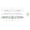 Přídavné LED světlo h_t710c, 10-30 V DC / 10 W, šikmé provedení