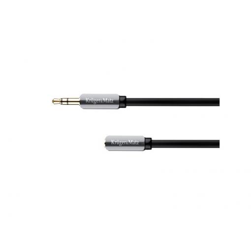 Kabel Jack 3,5mm konektor/Jack 3,5mm zdířka 1m KRUGER & MATZ KM0315