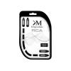 Kabel 2x Cinch konektor/2x Cinch konektor 3m KRUGER & MATZ KM0306