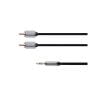 Kabel Jack 3.5mm stereo/2x Cinch 3m KRUGER & MATZ KM0311