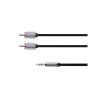 Kabel Jack 3.5mm stereo/2x Cinch 1m KRUGER & MATZ KM0309