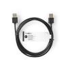 Kabel USB 2.0 A konektor - USB-A konektor, 1m, CCGP60005BK10
