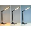 Solight LED stolní lampička stmívatelná, 10W, indukční nabíjení, změna chromatičnosti, hliník, šedá - WO60-G