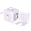 Solight prodlužovací přívod kostka, 4 zásuvky 230V + 2x USB max. 2400mA, kabel 2m - PP145USB