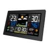 Solight meteostanice, XL barevný LCD, teplota, vlhkost, tlak, RCC, černá - TE81XL