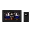 Solight meteostanice, aplikace Smart Life, extra velký barevný LCD, teplota, vlhkost, tlak, USB nabíjení, černá - TE81WIFI