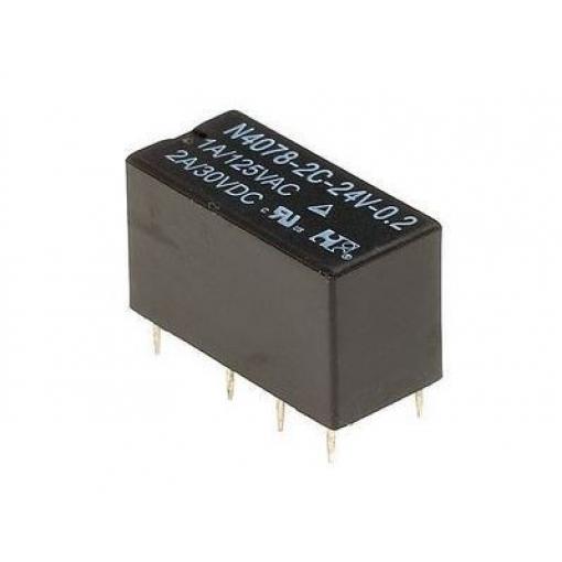 Miniaturní relé N4078-2C, 24 V DC / 1 A, 20 × 10 × 12 mm