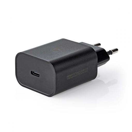USB nabíjecí adaptér, 1x USB-C zás. 3000mA max., AC 230V, černý,  WCPD18W102BK