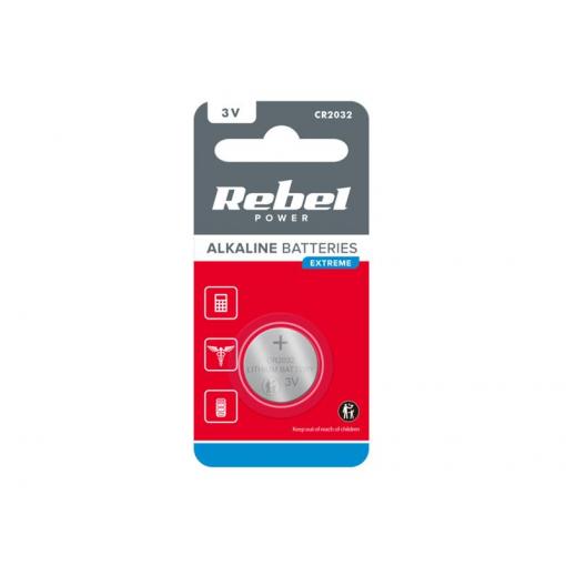 Baterie CR2032 REBEL EXTREME 1ks / blistr