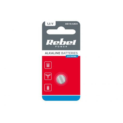 Baterie AG10/LR54 REBEL EXTREME 1ks / blistr