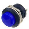 Tlačítko R13-507 OFF-(ON) 250 V / 3 A, 16 mm, tmavě modré
