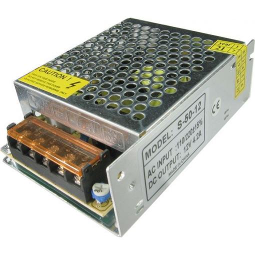 Průmyslový spínaný zdroj S-50-12, 12 V DC / 50 W