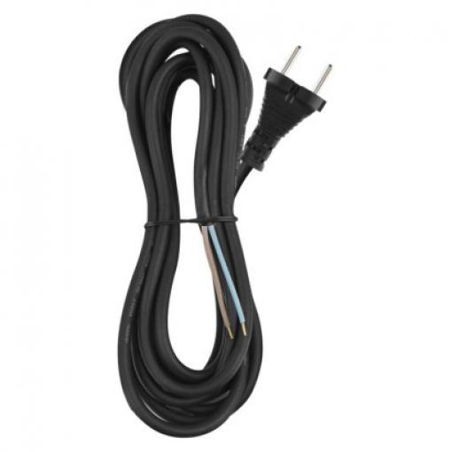 Kabel flexo guma 2x1,5mm, černá, 5m S03350