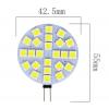 LED žárovka G4, 24× SMD 5050, 12 V / 3 W, teplá bílá