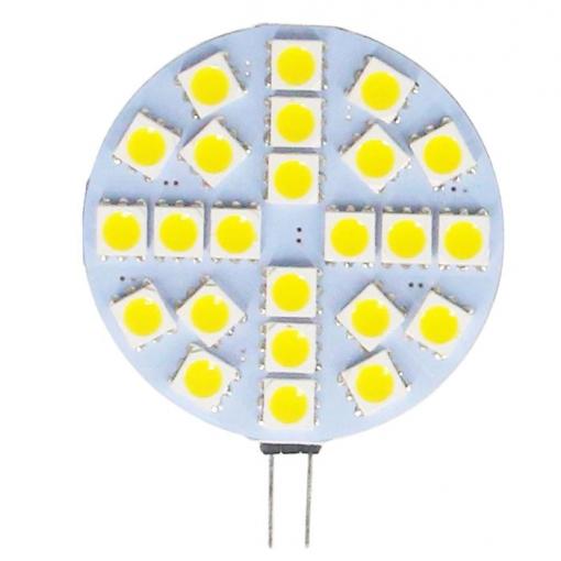 LED žárovka G4, 24× SMD 5050, 12 V / 3 W, teplá bílá