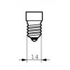 LED žárovka Philips E14 5,5W/40W stmívatelná, čirá, 2700K 230V B40 CL   P306141