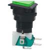 Tlačítko PBS-33 ON-(ON), 250 V / 10 A, prosvětlené, zelené