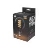 LED žárovka E27 Filament G95, 230 V / 4 W, teplá bílá, kouřová