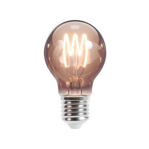 LED žárovka E27 Filament A60, 4 W, 230 V, teplá bílá, kouřová