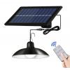 Zahradní solarní svítidlo lustr s dálkovým ovládáním, 16× LED, IP65