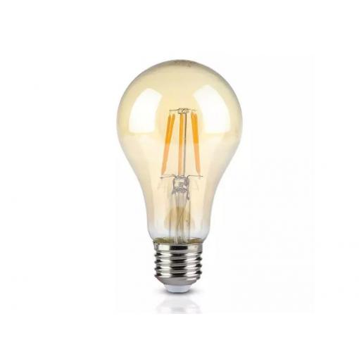 Žárovka LED E27  8W A67 bílá teplá V-TAC VT-1958 Filament Amber