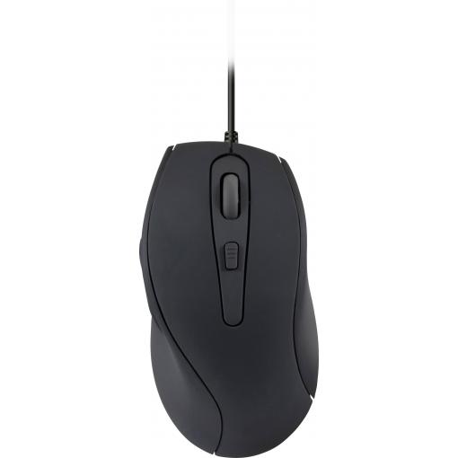 SpeedLink Axon Silent optická ergonomická myš, přenos USB, 5 tlačítko, 2400 dpi, černá