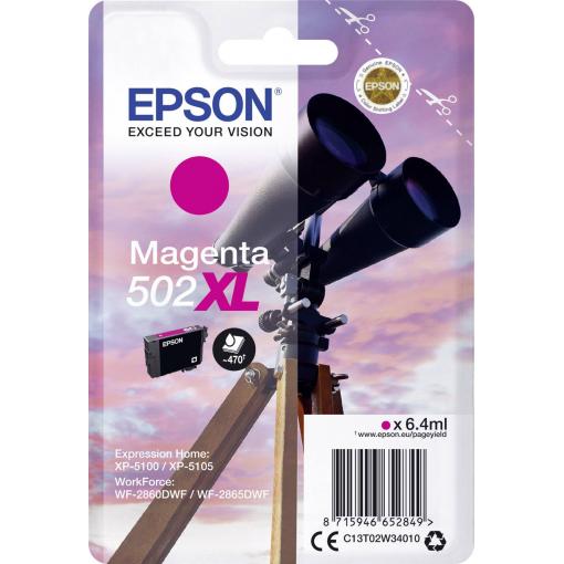 Epson Ink 502XL originál purppurová C 13 T 02W34010