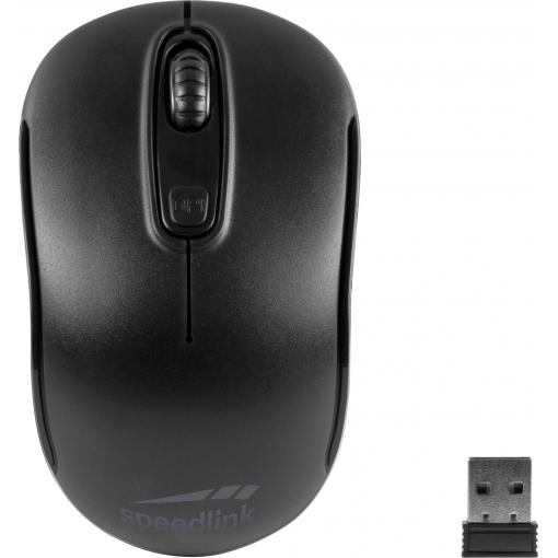 SpeedLink CEPTICA optická myš, přenos bezdrátový, 3 tlačítko, 1600 dpi, černá