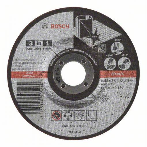 Bosch Accessories Bosch Power Tools 2608602389 řezný kotouč lomený 125 mm 1 ks kov