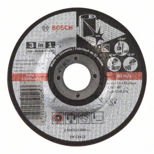 Bosch Accessories Bosch Power Tools 2608602388 řezný kotouč lomený 115 mm 1 ks kov