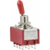 TRU COMPONENTS kolébkový spínač 250 V/AC 3 A 4x zap/zap s aretací 1 ks