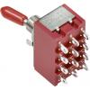 TRU COMPONENTS kolébkový spínač 250 V/AC 3 A 4x zap/zap s aretací 1 ks