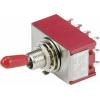 TRU COMPONENTS kolébkový spínač 250 V/AC 3 A 4x zap/zap s aretací 1 ks