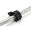 Hebotec podstavec s lepicí páskou ke spojování, se soklem, k našroubování háčková a flaušová část (š x v) 20 mm x 200 mm černá 1 ks