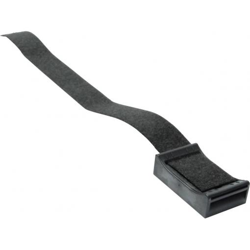 Hebotec podstavec s lepicí páskou ke spojování, se soklem, k našroubování háčková a flaušová část (š x v) 20 mm x 200 mm černá 1 ks