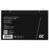 Green Cell Green Cell - USV-Akku - 1 x Batterie - Sealed Lead Acid (SLA) AGM01 olověný akumulátor 6 V 12 Ah olověný se skelným rounem (š x v x h) 151 x 94 x 50