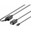 Renkforce USB kabel USB 2.0 USB-C ® zástrčka, USB-A zásuvka 7.50 m černá pozlacené kontakty RF-4752800