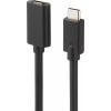 Renkforce USB kabel USB 3.2 Gen2 USB-C ® zástrčka, USB-C ® zásuvka 2.00 m černá PVC plášť RF-4755222