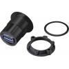TRU COMPONENTS TC-9534340 Vestavná zásuvka USB 3.1 zásuvka, vestavná USB-C™ 3.1 zásuvka na USB a 3.0 zásuvku Tloušťka panelu 1-10 mm Množství: 1 ks