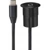 TRU COMPONENTS TC-9534348 Vestavná USB zásuvka zásuvka, vestavná Tloušťka panelu 1-10 mm Množství: 1 ks
